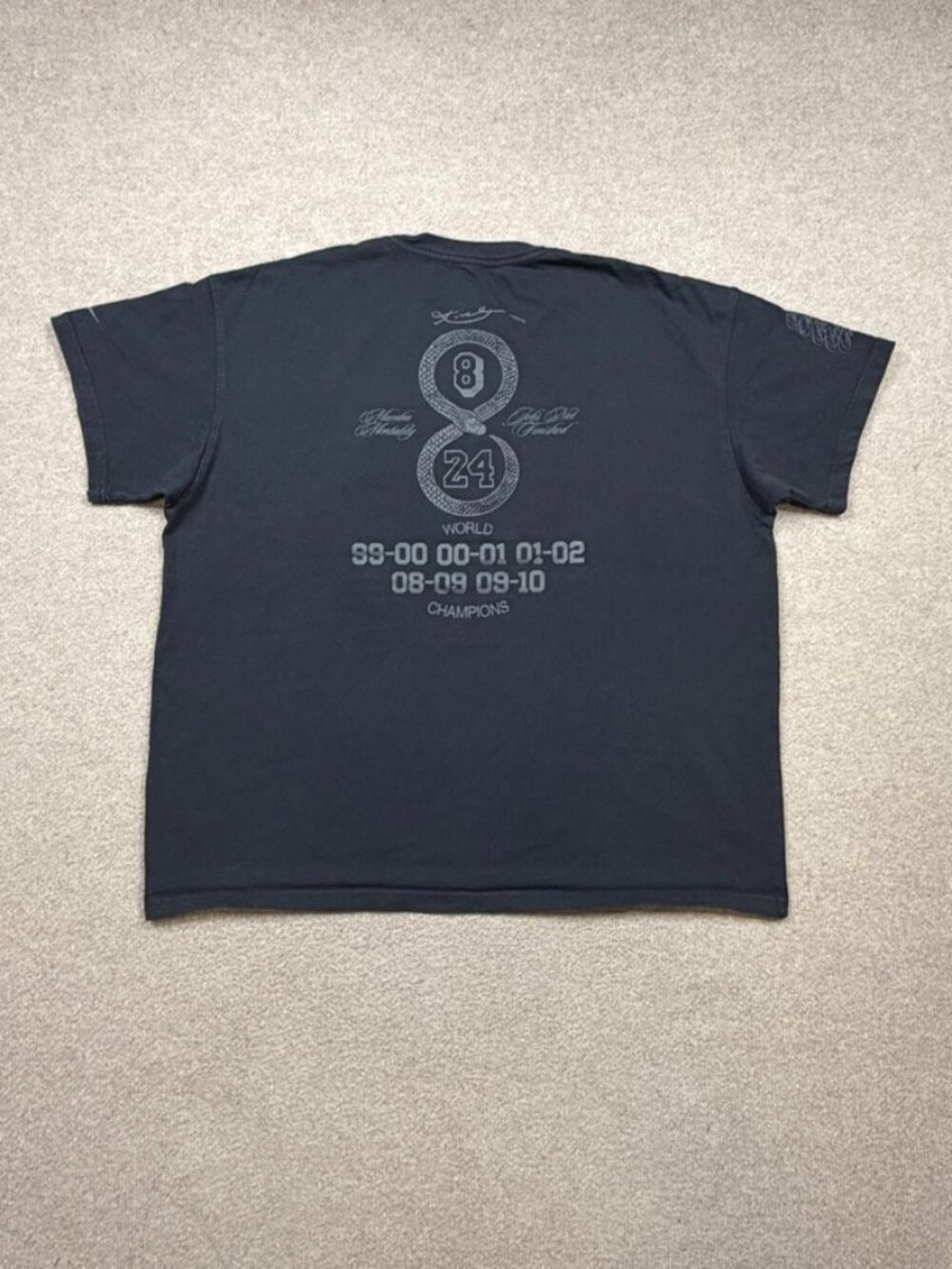 Nike Kobe Mamba Mentality T Shirt Men's Size XL Black Loose Fit